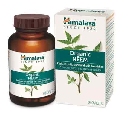 Himalaya Organic Neem Tablets Herbal Skin Wellness 1 Box FREE SHIPPING EXP 2027