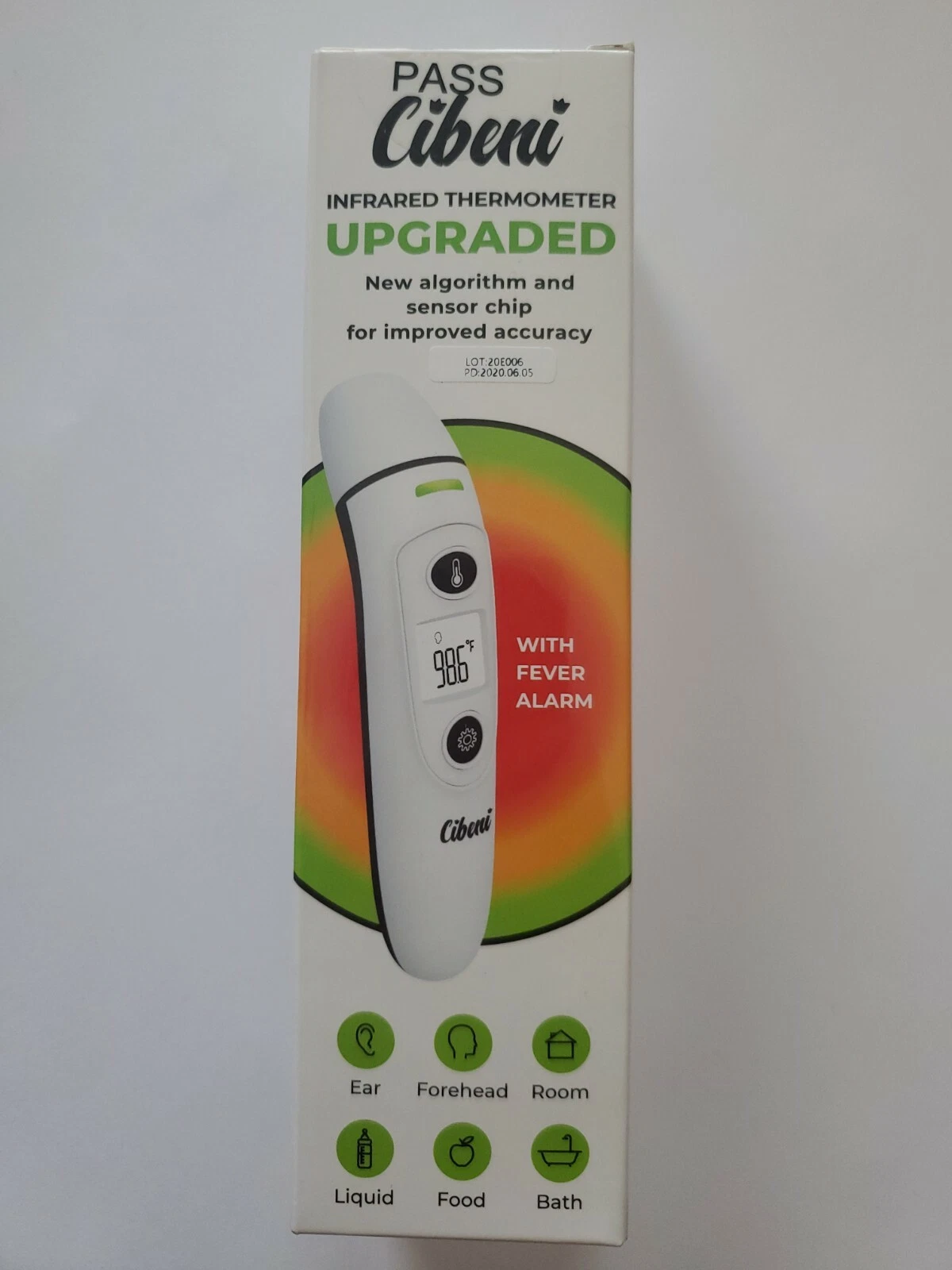 Cibeni Multi-functional Digital Infrared Forehead and Ear Thermometer FDA & CE