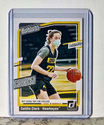 Tarjeta de baloncesto 2024 Caitlin Clark Panini Donruss #H5 Highlights Iowa Hawkeyes - Imagen 1 de 2