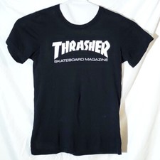 Thrasher Skateboarding Magazine Classic Retro Graphic Tee T-Shirt Size S Small