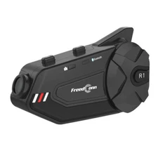 Bluetooth Motorcycle Intercom Headset Communication Camera Helmet Kit R1 Plus