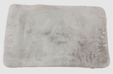 Villa Luxe Gray Faux-Fur Memory Foam Bath Rug Size 20" x 32"
