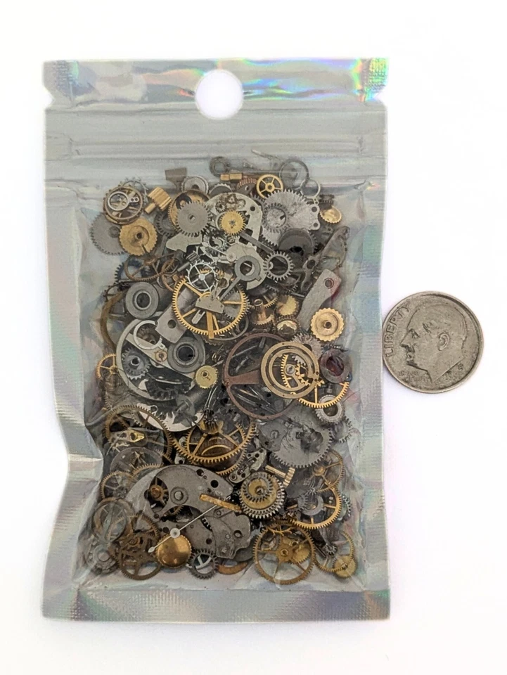 Engranajes Steampunk reales engranajes reloj antiguo piezas joyas vintage 30 g/1 OZ Foto 2 de 4