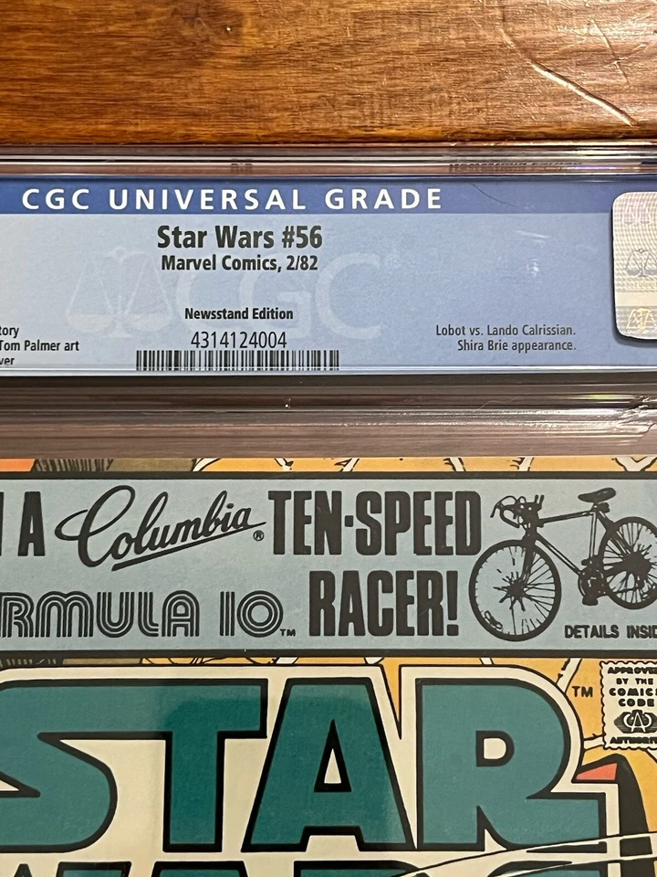 Star Wars #56 CGC 8.0 NEWSSTAND 1st Lobot vs Lando Calrissian 1982 Marvel Comics - Image 2 of 4