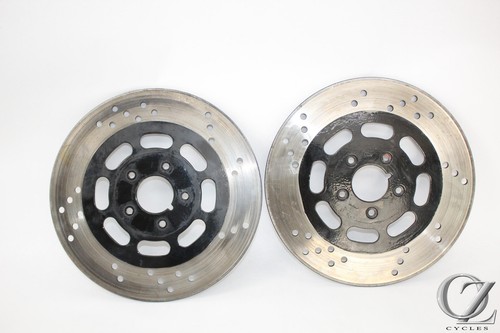 1992 92 HARLEY FXDB FXDB-D DYNA DAYTONA Dual Disc Front Brake Rotors set oem - Bild 1 von 4