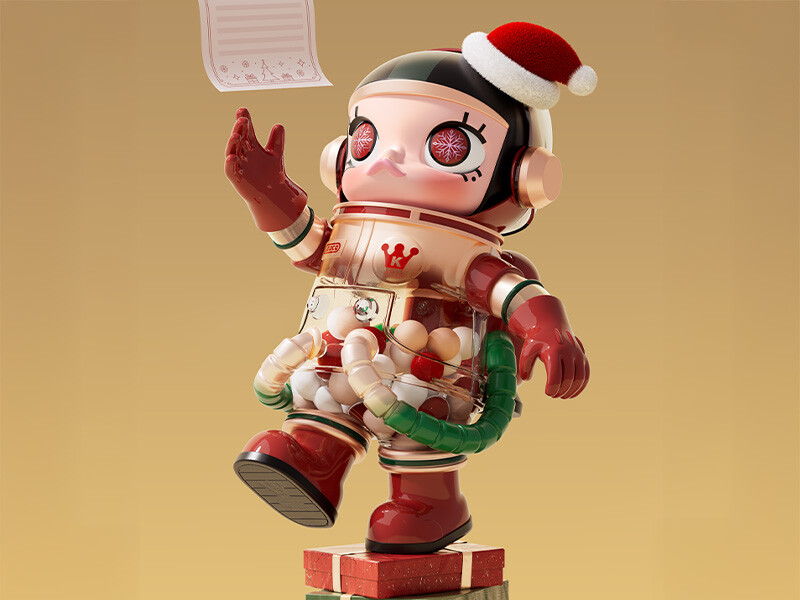 POPMART MOLLY 海外限定 POP MART MEGA Collection 400% SPACE MOLLY Christmas 2024