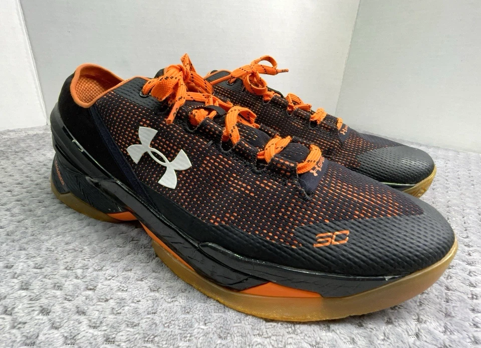Under Armour Curry 2 низкие SF San Francisco Giants мужские 13 черные 1264001-004 - Изображение 2 из 4