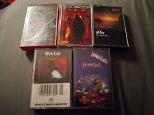 5 Cassette Hard Rock Glam Lot: GTR, Y and T, Meat Loaf, Judas Priest, Dio
