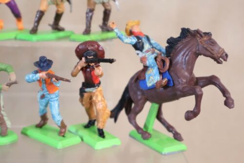 BRITAINS DEETAIL JOB LOT de cowboys américains du wild west et indiens mexicains 29om - Photo 4 sur 20