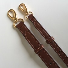Coffee Genuine Leather Shoulder Crossbody Handbag Replace Adjustable Bag Strap