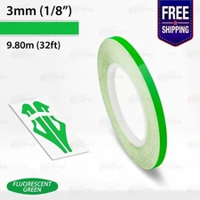 FLUORESCENT GREEN 1/8" PIN STRIPE Car Model Motorcycle TAPE Vinyl Sticker 3mm
