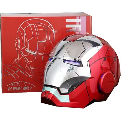 新品AUTOKING 1/1 アイアンマン マーク5 MK5 ウェラブル Autoking Iron Man MK5 Helmet 1:1/ Stand Voice-Controlled Wearable