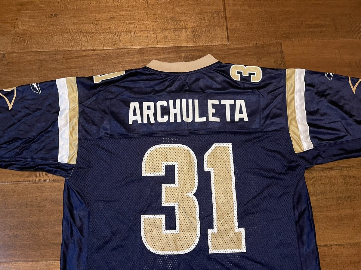 Reebok NFL Rams Warner アメフト　ゲームシャツ　52 VTG Kurt Warmer #13 St Louis Rams Navy Graphic Reebok Jersey