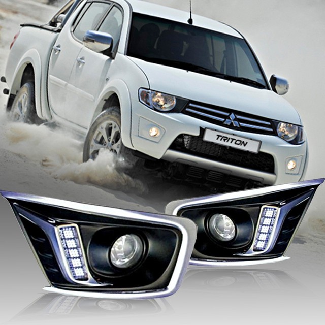 DAYLIGHT LED DAYTIME RUNNING LIGHT FIT FOR MITSUBISHI TRITON L200 2009