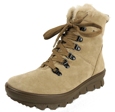 LEGERO Damen-Winter-Boots GORE-TEX wasserdicht LEDER beige