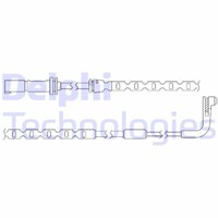 Delphi LZ0208 Warnkontakt, Bremsbelagverschleiß FüR Bmw