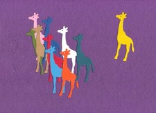 GIRAFFE die cuts Scrapbook cards