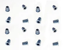 16 Pack 1/4-20 Wood Insert Nuts W/Flange - Hex Drive - 19/64" Hole  I-NUT250F