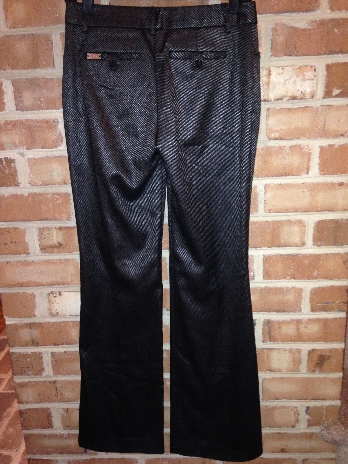 Express Editor Black Silver Diagonal Shimmer Dres… - image 2