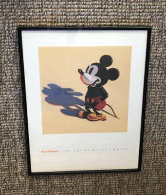 Wayne Thiebaud ミッキーマウス アートポスター 1984 Vintage Wayne Thiebaud 1984 Mickey Mouse Framed 30