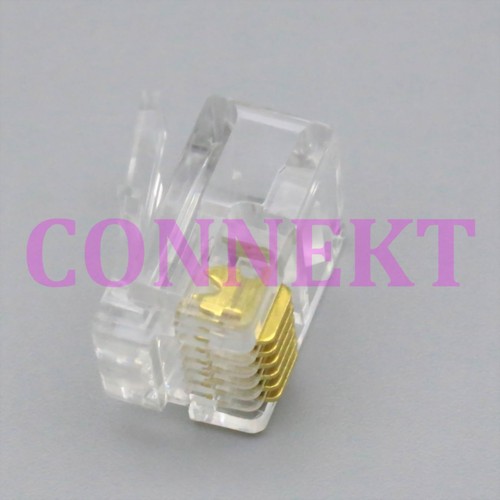 Enchufe modular 47 piezas RJ12 RJ11 Tel ADSL 6P6C para conectores sólidos para cable - Imagen 4 de 5