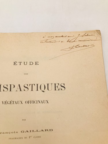Étude des épispastiques végétaux officinaux par François Gaillard - 1890 - Imagen 3 de 8