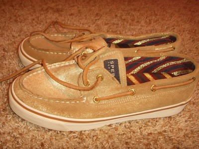 metallic boat shoes