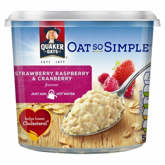 Quaker Oat So Simple Mixed Berries Porridge Pot - 57g 0.13lbs