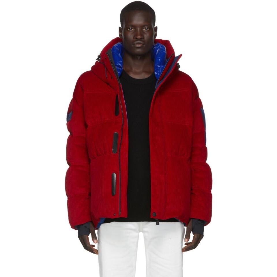 パリ直営店買付【MONCLER】Grenoble Hague コーデュロイ Authentic MONCLER Grenoble Men's Corduroy Hooded Puffer