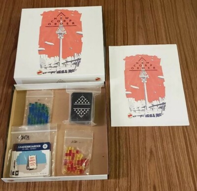 New Corp Order (Board Game) Review Copy 2 Tomatoes Games Kickstarter 1-4 Player