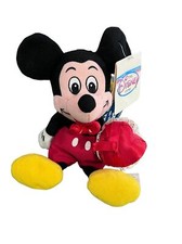 Vintage Valentine Mickey Mouse Bean Bag Plush 8 The Disney Store Disney Parks