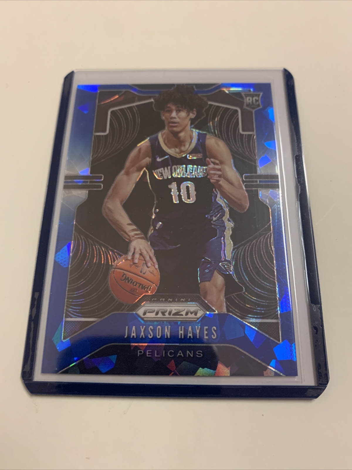 2019-20 Prizm Jaxson Hayes Rookie Card RC Blue Cracked Ice #75/99 Pelicans