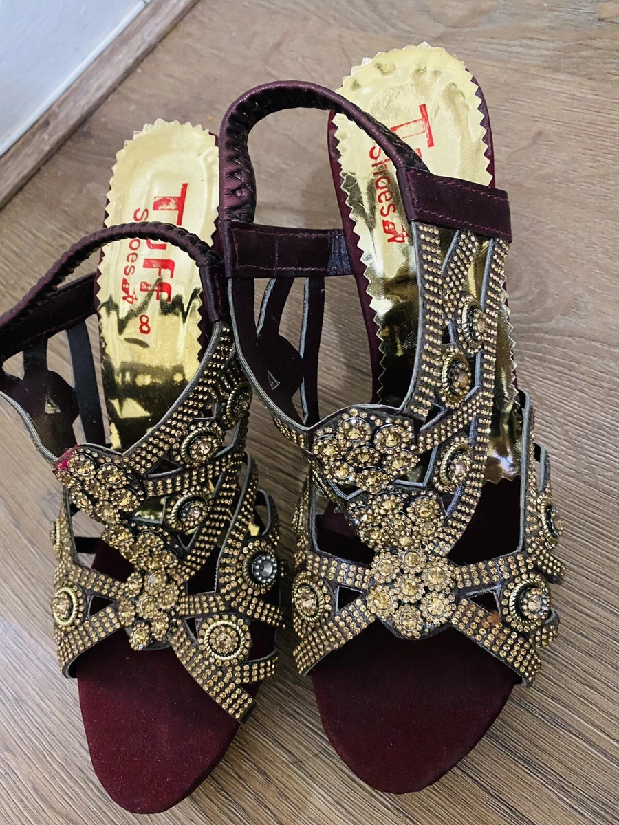 Maroon and hotsell gold heels