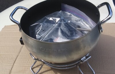 Cuisinart Electric Fondue Pot Set Stainless Steel 3 Quart Model CFO-3SS Non Stic