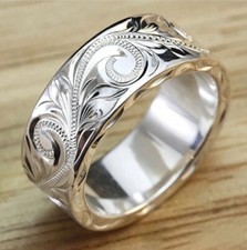 925 Sterling Silver ring band size 6