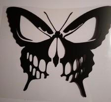 Skull Butterflies Vinyl Decal