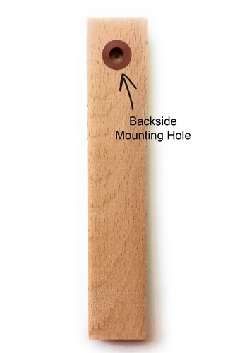 Analog Wall Thermometer Beech Wood Black, White or Natural Finish 6.0 inch tall - Picture 2 of 14