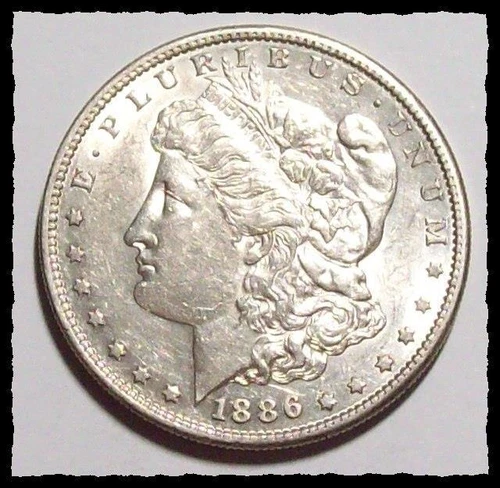 1886-S   MORGAN DOLLAR Better Date  Nice AU+   #6D29