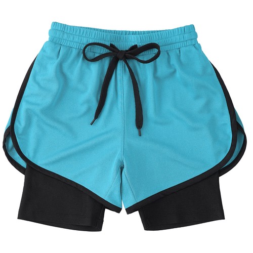 Kids Boys Bottoms Stretchy Shorts Drawstring Short Pants Workout Activewear Gym - Picture 48 of 89