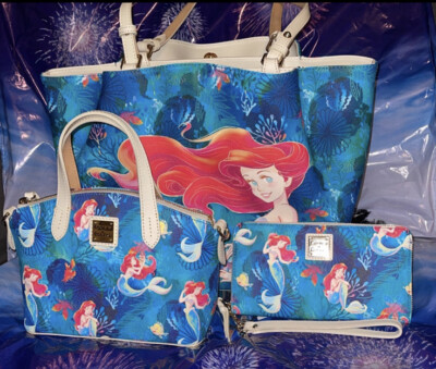 ARIEL Disney Dooney Bourke Tote, Wallet Crossbody/Satch Little Mermaid  2023