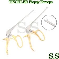 2 Baby TISCHLER Biopsy Forceps 8" 5x8mm Gynecology Surgical