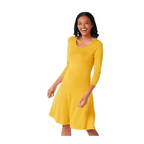 Mustard sweater clearance dress