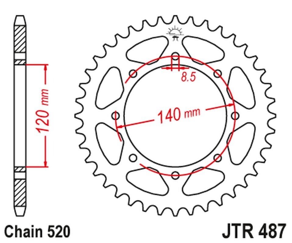Couronne arrière JT 45 dents : Parfait pour les périples en KLE 500
