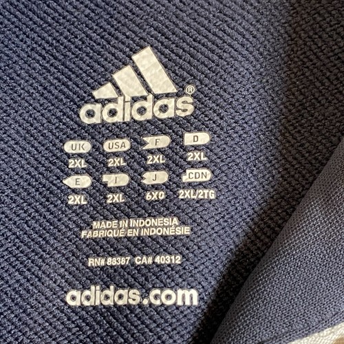 Adidas 3-Stripes Golf 1/4 Zip Pullover Mens Size 2XL XXL Grey Performance - Picture 7 of 9