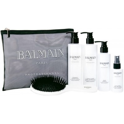 Balmain Beauty Bag best. aus: Shampoo, Conditioner, Mask,Spray,Bürste 05-26