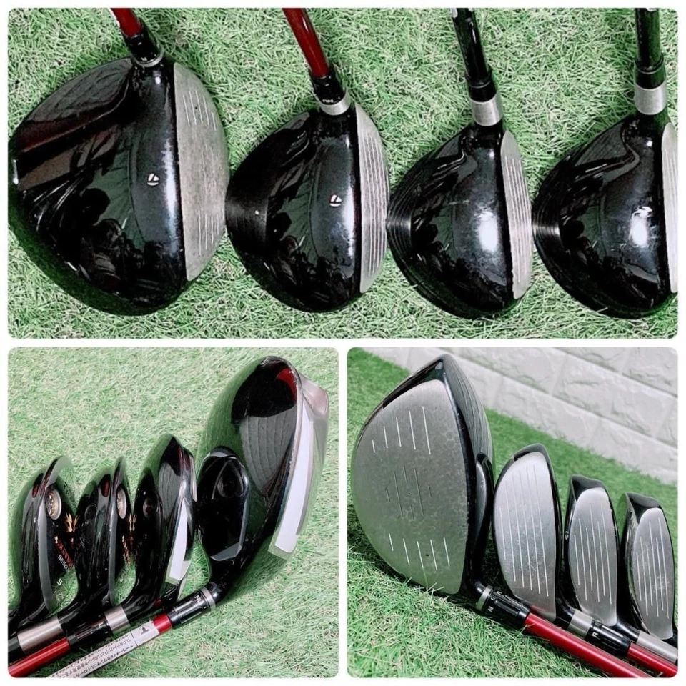 Taylormade Club Set 1W 3W 3H 5H 5-9i Pw Aw Sw PT 13pc RH Graphite & Steel Stiff - Image 3 of 4