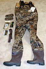 TideWe Hunting Wader Camo Realtree MAX5 Men Size 10, WD010-PINGBU, Preowned-New