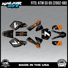 Graphics Kit for KTM 65SX SX65 (2002-2008) SX-65 Bold-Orange