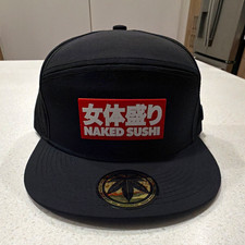 Naked Sushi Black/Red/White Snapback Baseball...