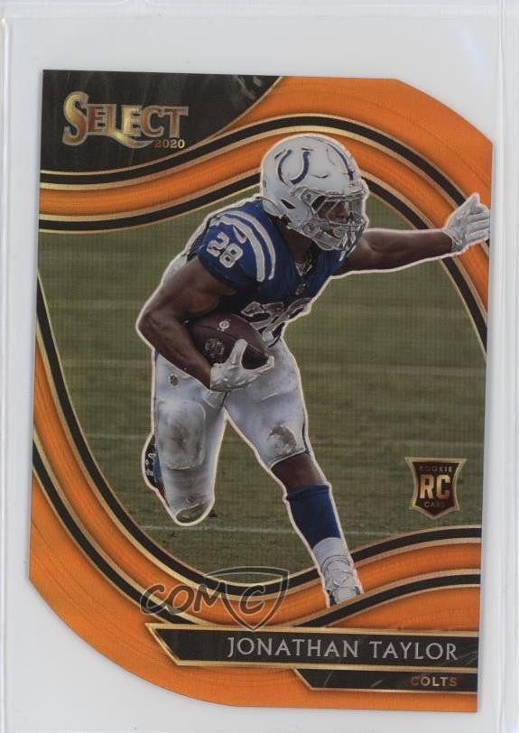 2020 Select Field Level Orange Prizm Die-Cut Jonathan Taylor #353 Rookie RC 0us8